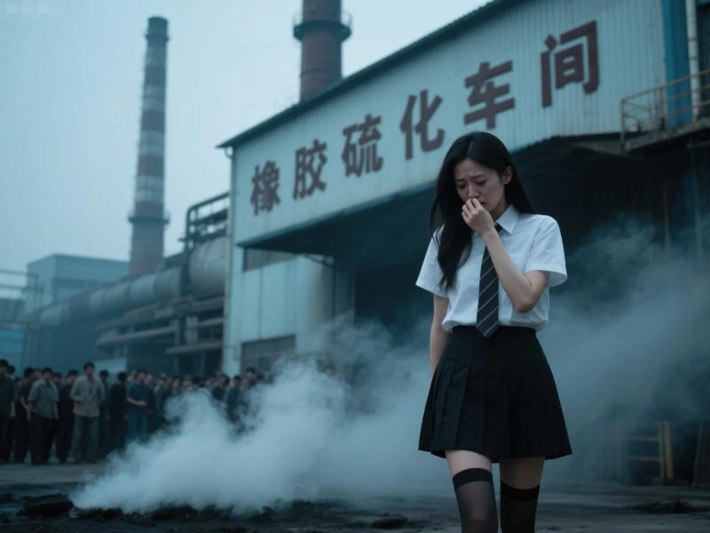 橡胶硫化车间恶臭污染现场图