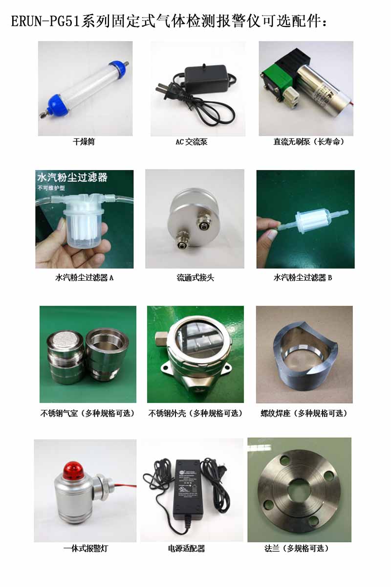 固定在线式甲基叔丁基酮(频那酮)气体检测报警仪可选配件